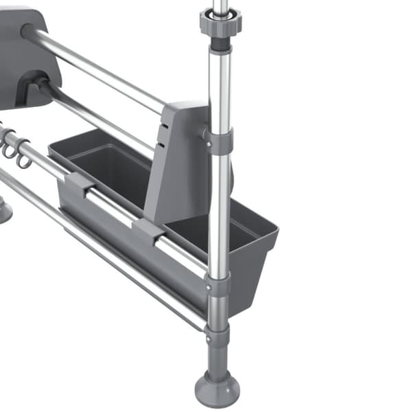 vidaXL justerbart køkkenstativ aluminium