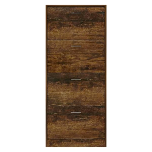 vidaXL skoskab 63x24x147 cm konstrueret træ røget egetræsfarve
