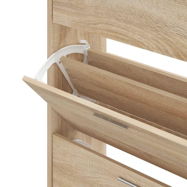 vidaXL skoskab 63x24x103 cm konstrueret træ sonoma-eg