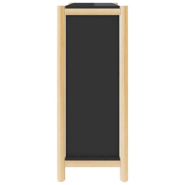 vidaXL skoreol 57,5x33x80 cm konstrueret træ sort