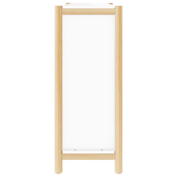 vidaXL skoreol 57,5x33x80 cm konstrueret træ hvid
