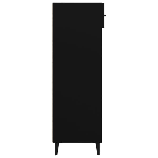 vidaXL Skoskap svart 60x35x105 cm konstruert tre