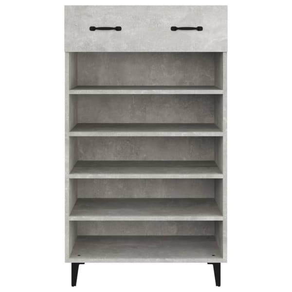 vidaXL Skoskap betonggrå 60x35x105 cm konstruert tre