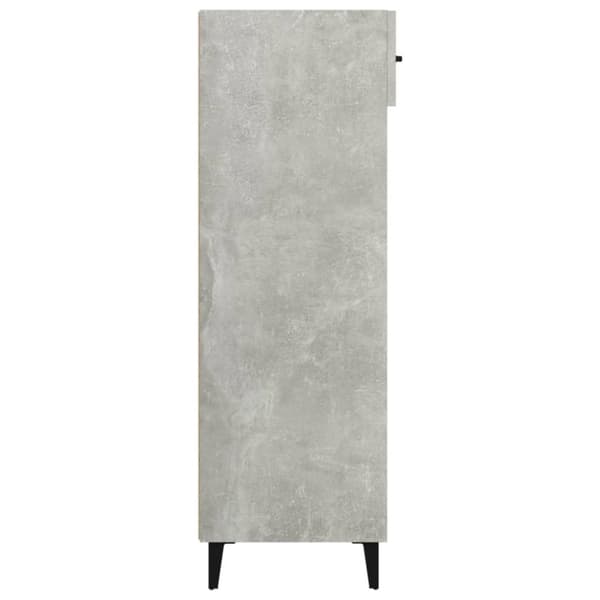 vidaXL Skoskap betonggrå 60x35x105 cm konstruert tre