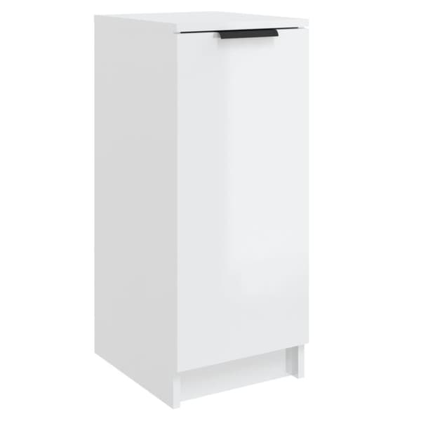 vidaXL skoskab 30x35x70 cm konstrueret træ hvid højglans
