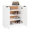 Miniatyrbillede 8 af 11: vidaXL skoskab 59x35x70 cm konstrueret træ hvid