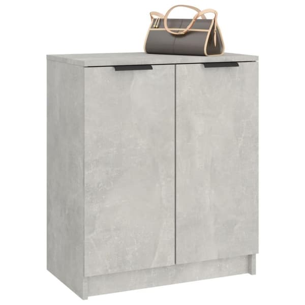 vidaXL skoskab 59x35x70 cm konstrueret træ betongrå