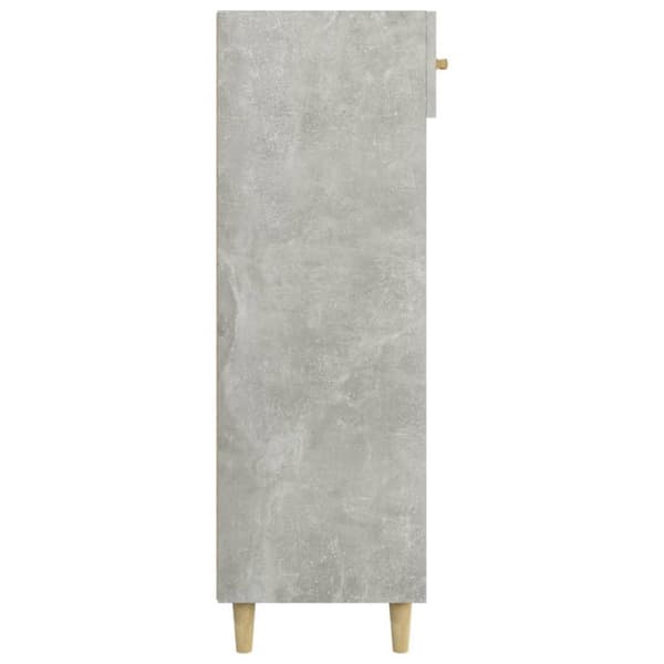 vidaXL Kenkäkaappi betoninharmaa 60x35x105 cm tekninen puu