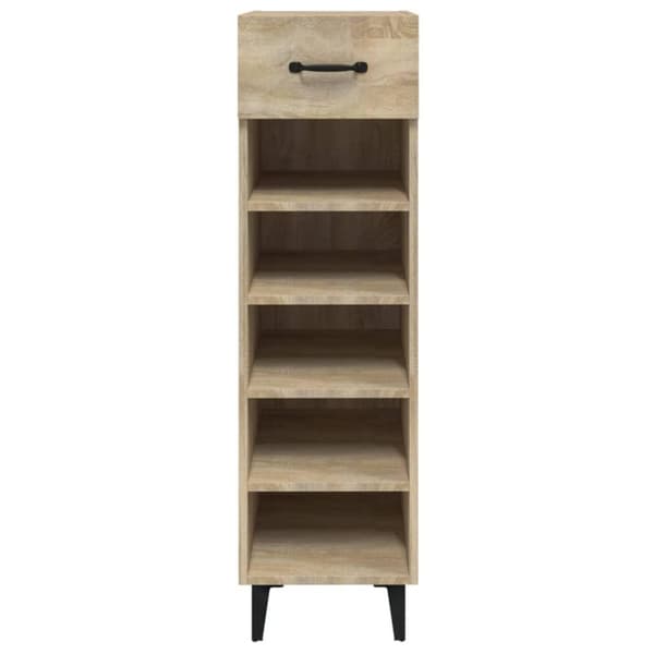 vidaXL Kenkäkaappi Sonoma-tammi 30x35x105 cm tekninen puu