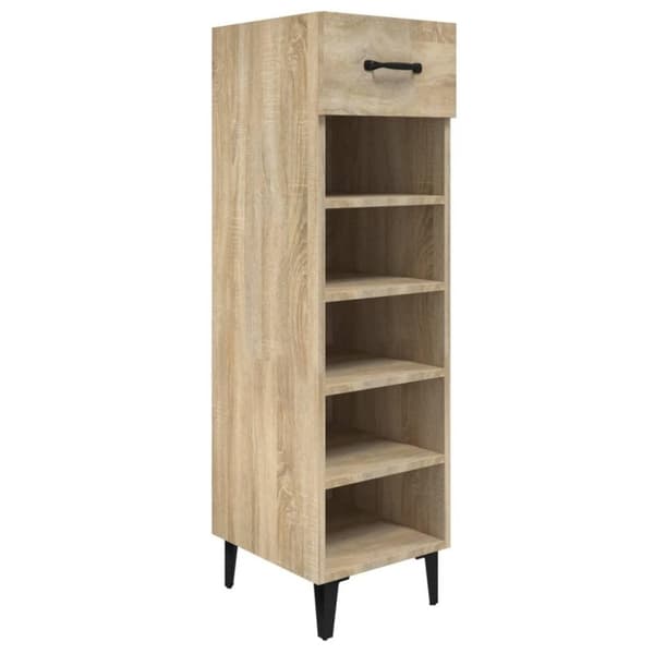 vidaXL Kenkäkaappi Sonoma-tammi 30x35x105 cm tekninen puu