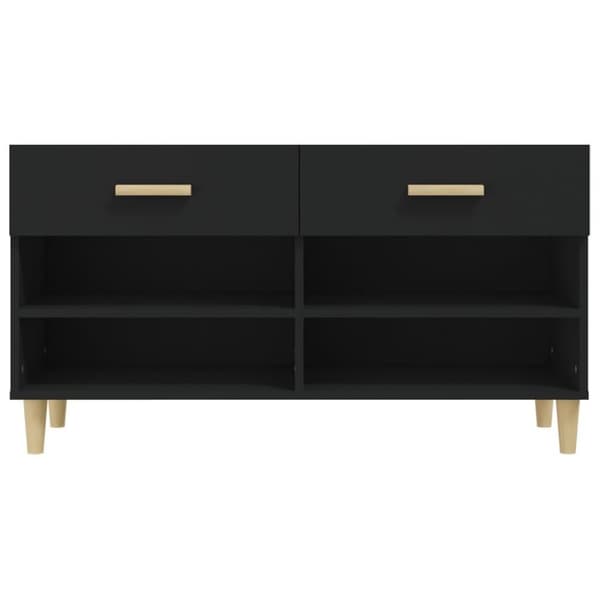 vidaXL skoreol 102x35x55 cm konstrueret træ sort