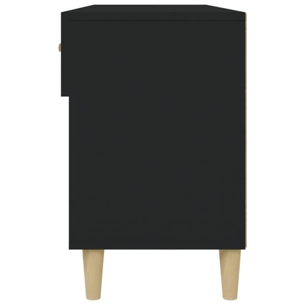 vidaXL skoreol 102x35x55 cm konstrueret træ sort