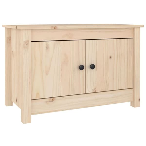 vidaXL skobænk 70x38x45,5 cm massivt fyrretræ