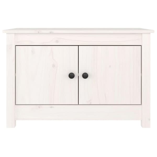 vidaXL Kenkäkaappi valkoinen 70x38x45,5 cm täysi mänty