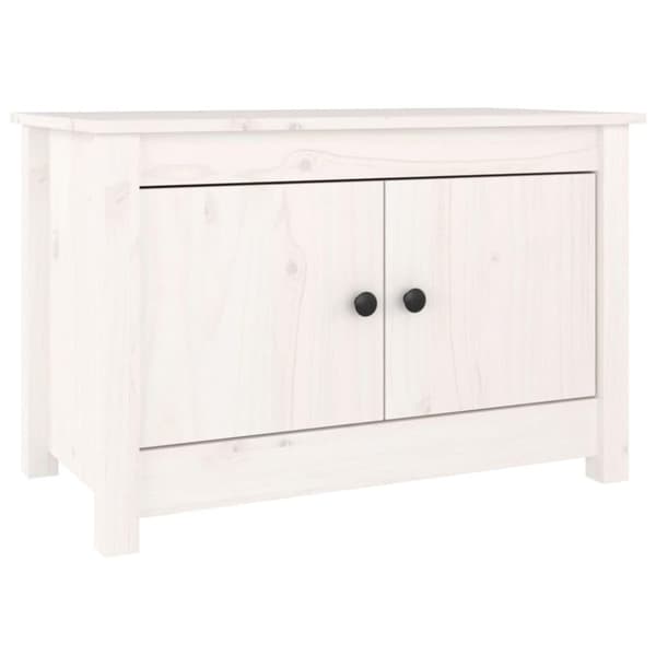 vidaXL Kenkäkaappi valkoinen 70x38x45,5 cm täysi mänty