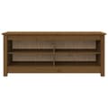 Pikkukuva 3 / 9: vidaXL Kenkäkaappi hunajanruskea 110x38x45,5 cm täysi mänty