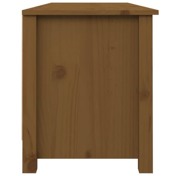 vidaXL Kenkäkaappi hunajanruskea 110x38x45,5 cm täysi mänty