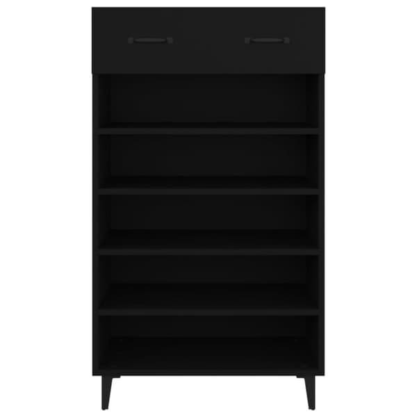 vidaXL skoreol 60x35x105 cm konstrueret træ sort