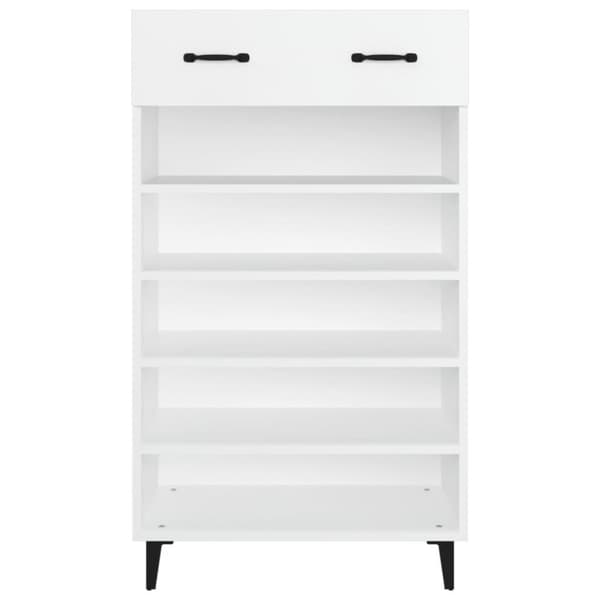 vidaXL skoreol 60x35x105 cm konstrueret træ hvid