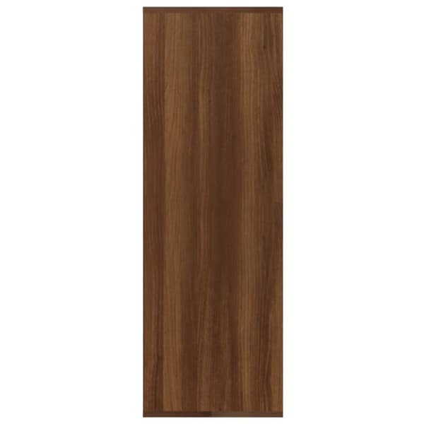 vidaXL Skohylla rökfärgad Brun ek 54x34x100,5 cm konstruerat trä