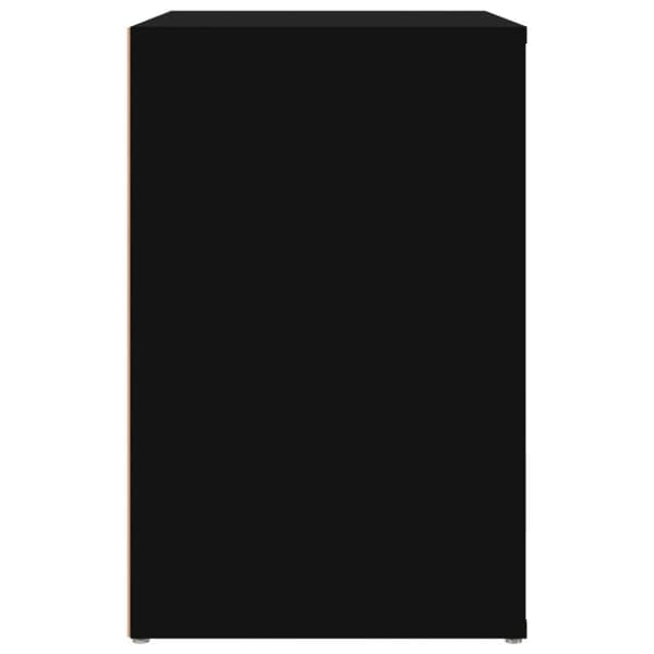 vidaXL Skoskap svart 130x35x54 cm konstruert tre