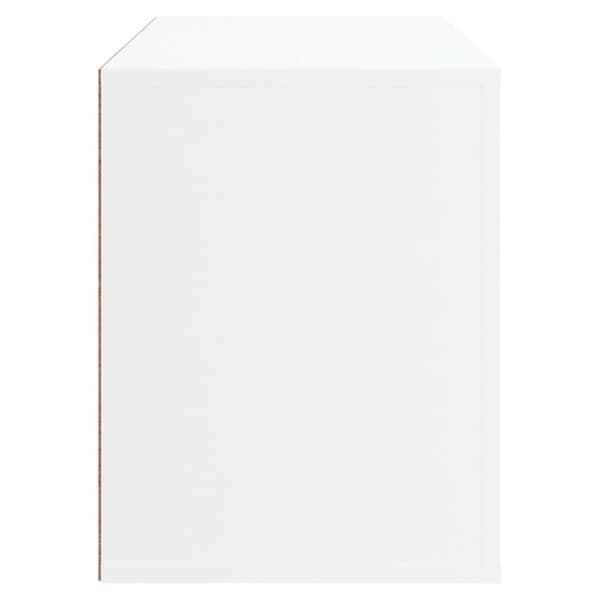 vidaXL Skoskap hvit 80x35x45 cm konstruert tre