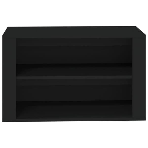 vidaXL Skohylle svart 75x35x45 cm konstruert tre