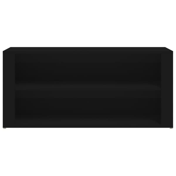 vidaXL Skohylle svart 100x35x45 cm konstruert tre