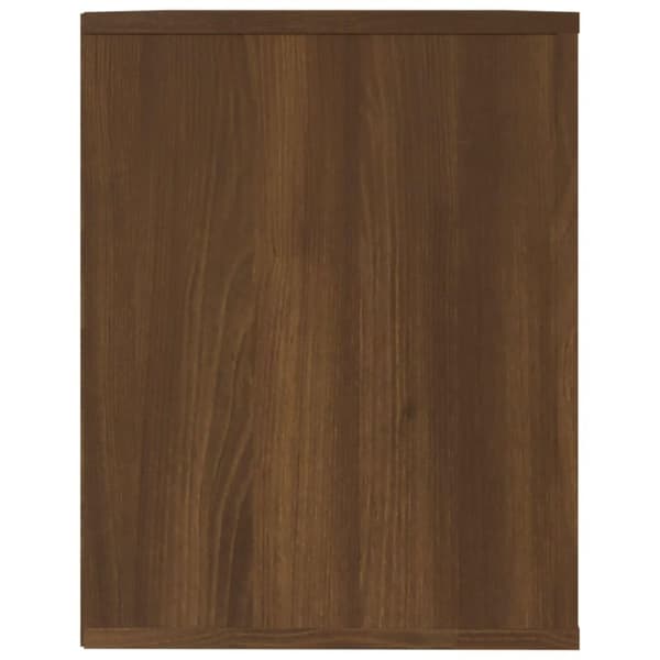 vidaXL Skohylla rökfärgad Brun ek 75x35x45 cm konstruerat trä