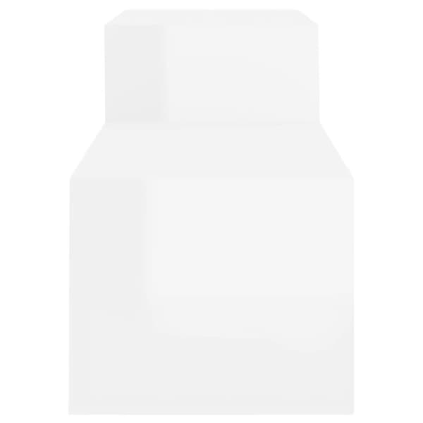 vidaXL Skoskap høyglans hvit 150x35x45 cm konstruert tre