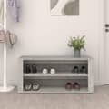 Miniatyrbilde 3 av 8: vidaXL Skohylle betonggrå 100x35x45 cm konstruert tre