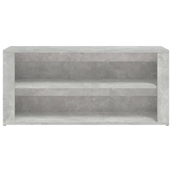 vidaXL Skohylle betonggrå 100x35x45 cm konstruert tre