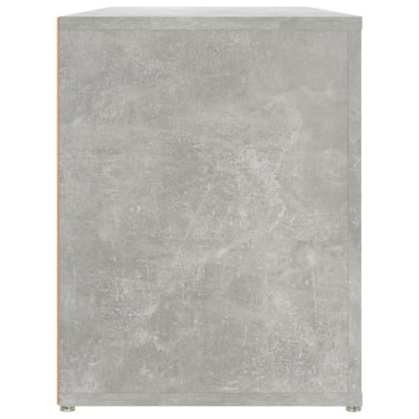 vidaXL Skohylle betonggrå 100x35x45 cm konstruert tre
