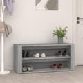 Miniatyrbilde 2 av 8: vidaXL Skohylle betonggrå 100x35x45 cm konstruert tre