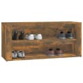 Miniatyrbilde 4 av 8: vidaXL Skohylle røkt eik 100x35x45 cm konstruert tre