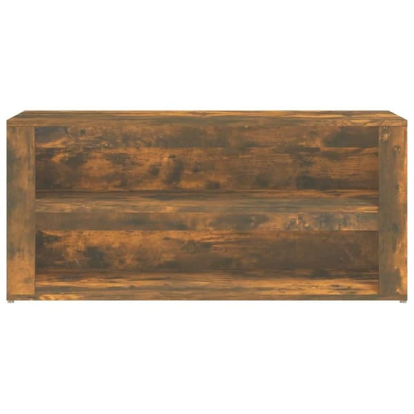 vidaXL Skohylle røkt eik 100x35x45 cm konstruert tre