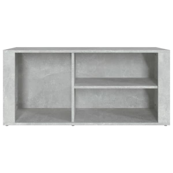 vidaXL Skoskap betonggrå 100x35x45 cm konstruert tre