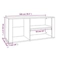 Miniatyrbilde 8 av 8: vidaXL Skoskap betonggrå 100x35x45 cm konstruert tre