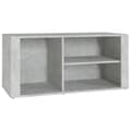 Miniatyrbilde 1 av 8: vidaXL Skoskap betonggrå 100x35x45 cm konstruert tre