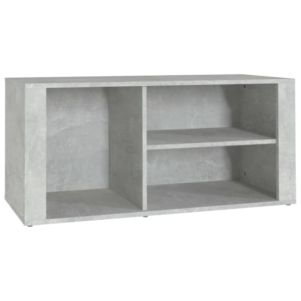 vidaXL Skoskap betonggrå 100x35x45 cm konstruert tre