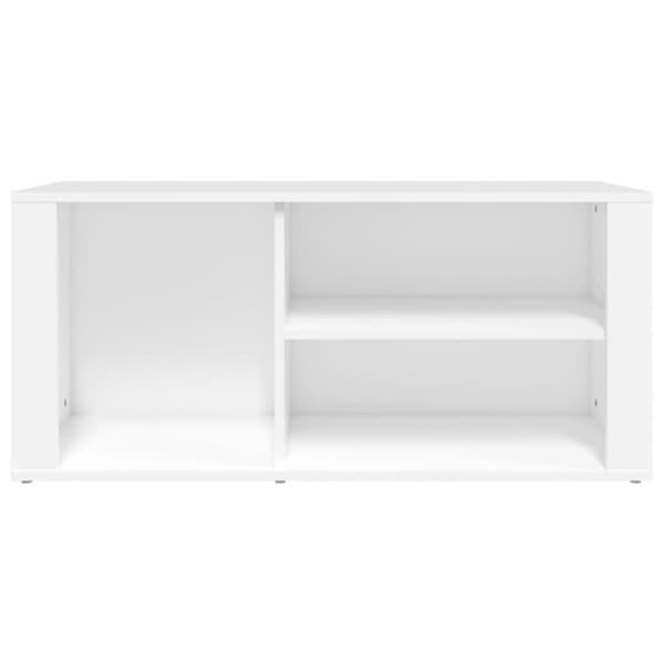 vidaXL Skoskåp vit 100x35x45cm konstruerat trä