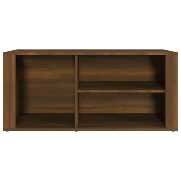 vidaXL Skoskap brun eik 100x35x45 cm konstruert tre