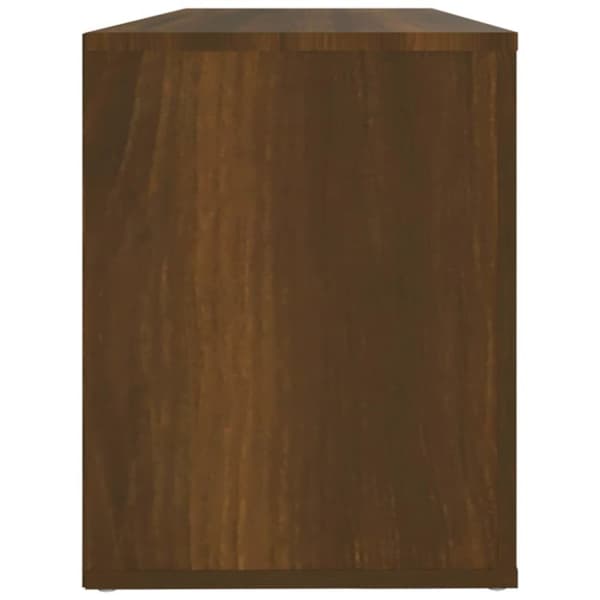 vidaXL Skoskap brun eik 100x35x45 cm konstruert tre