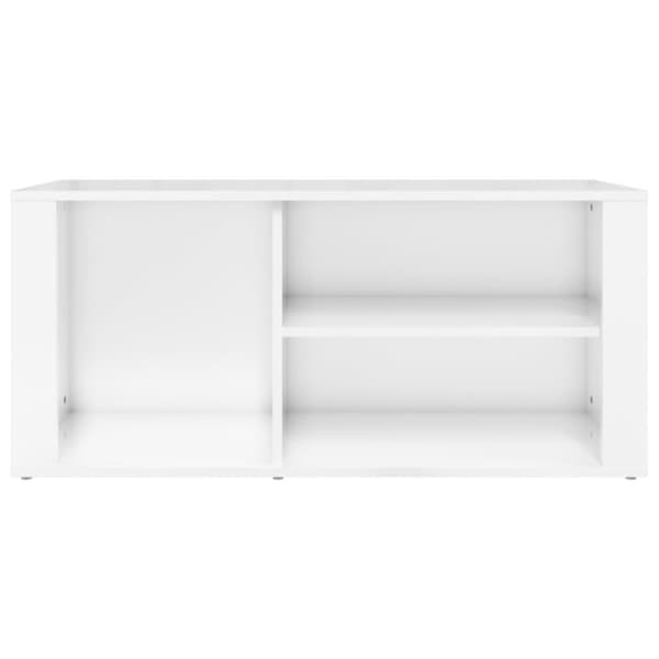 vidaXL Skoskåp vit högglans 100x35x45 cm konstruerat trä
