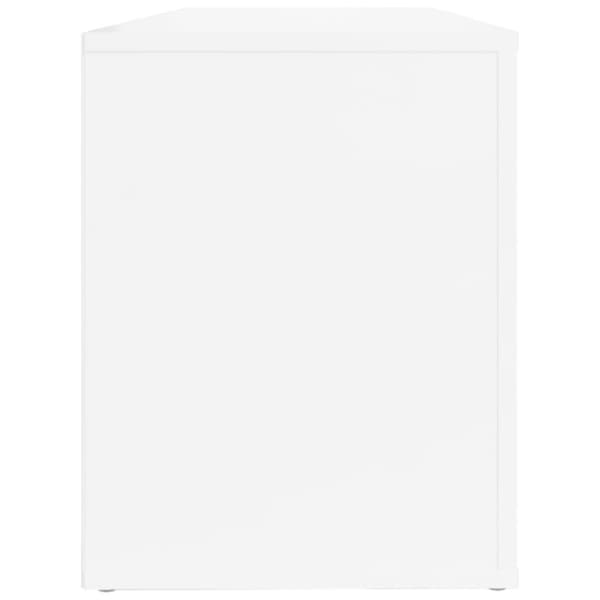 vidaXL Skoskåp vit högglans 100x35x45 cm konstruerat trä