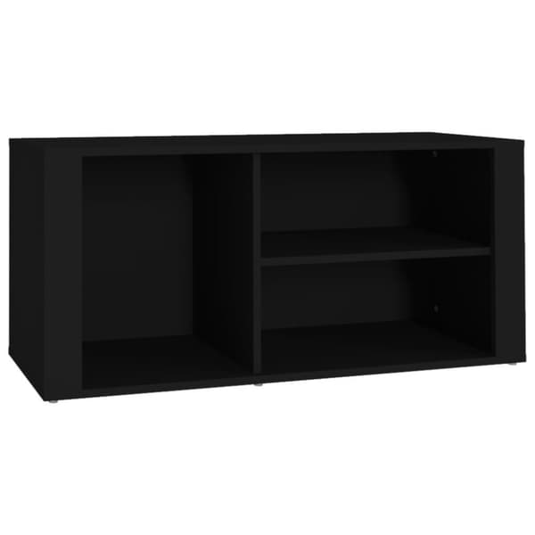 vidaXL Skoskap svart 100x35x45 cm konstruert tre