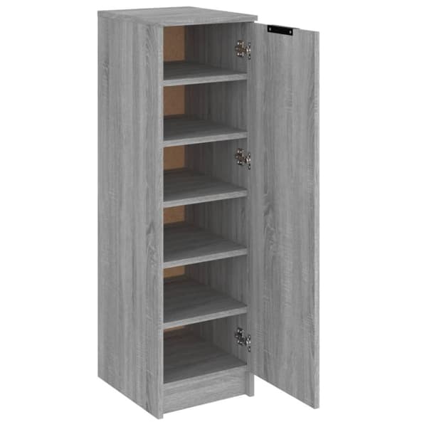 vidaXL Kenkäkaappi harmaa Sonoma 30x35x100 cm tekninen puu
