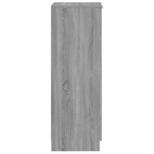 vidaXL Kenkäkaappi harmaa Sonoma 30x35x100 cm tekninen puu