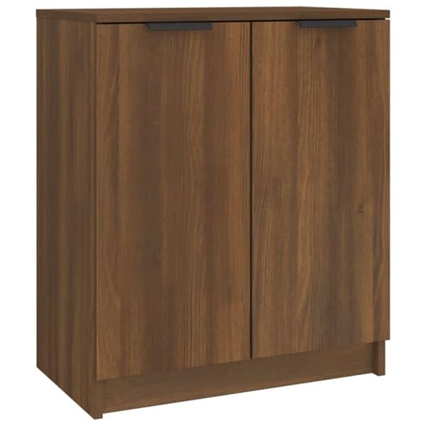 vidaXL skoskab 59x35x70 cm konstrueret træ brun egetræsfarve