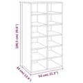 Pikkukuva 6 / 7: vidaXL Kenkäteline harmaa Sonoma 54x34x100,5 cm tekninen puu
